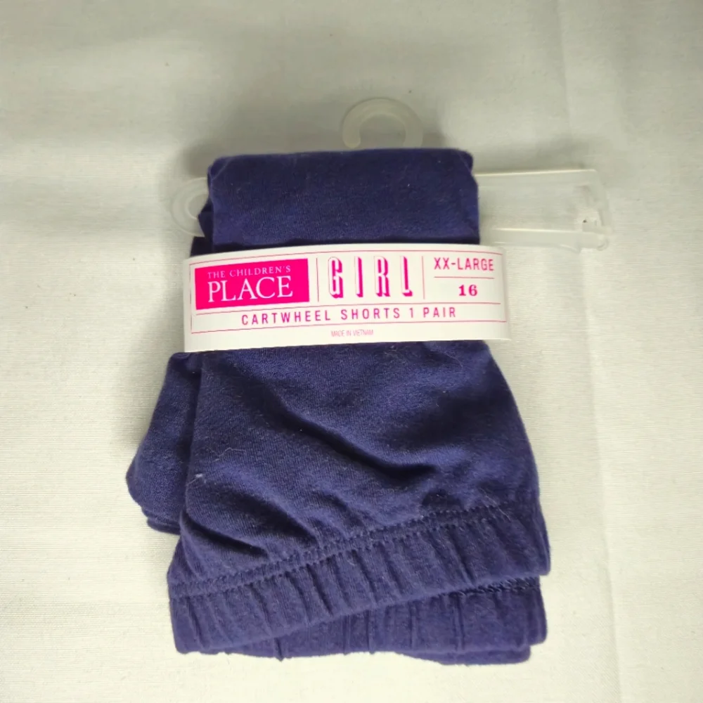 THE CHILDREN'S PLACE GIRLS CARTWHEEL‎ SHORTS 1 PAIR BLUE XXL-16